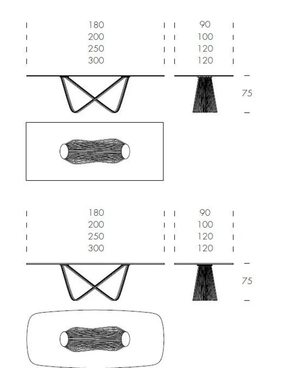 Scopri il Tavolo in Vetro Rettangolare Tenso Tonin Casa a prezzo scontato! Acquista ora!