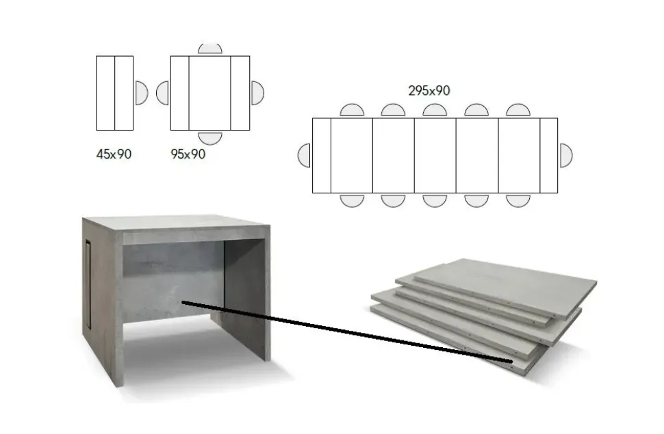 Scopri la Consolle allungabile Md Work con sconto del 46%. Pratica e funzionale, è la scelta perfetta per arredare la tua casa!