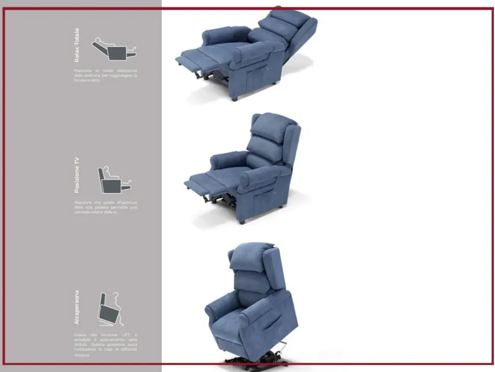 Scopri la Poltrona Relax Nuvola di Egoitaliano in Offerta Outlet! Movimento relax incluso.