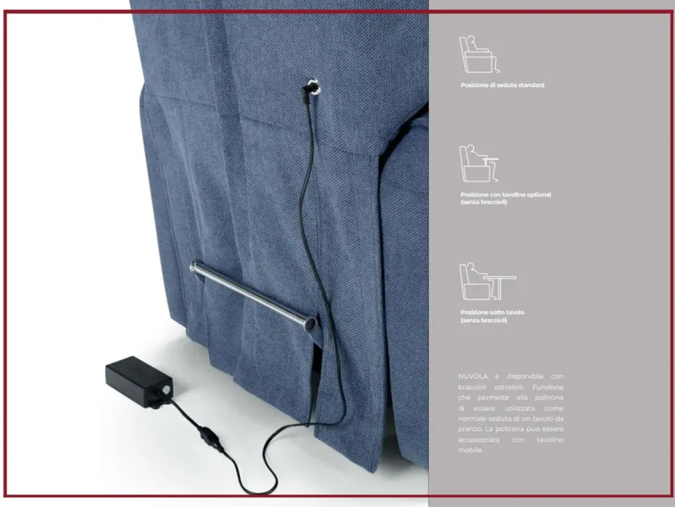 Scopri la Poltrona Relax Nuvola di Egoitaliano in Offerta Outlet! Movimento relax incluso.