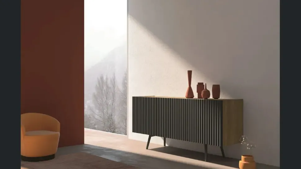 Scopri l'Offerta Outlet della Madia Wave di Fratelli Mirandola in Laccato Opaco!