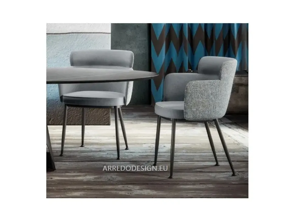 Sedia Bow * da soggiorno realizzata in tessuto scontata del 35%