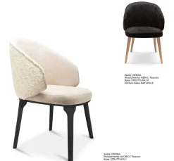 Sedia con braccioli Vienna di Abitare interior a prezzo scontato