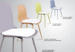 Sedia con schienale medio Betty Gipi a prezzo ribassato