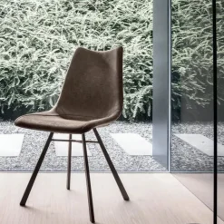 Sedia da soggiorno realizzata in ecopelle Maiorca * di Target point