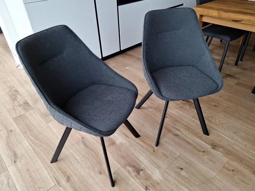 Sedia da soggiorno realizzata in ecopelle Bilbao di Target point