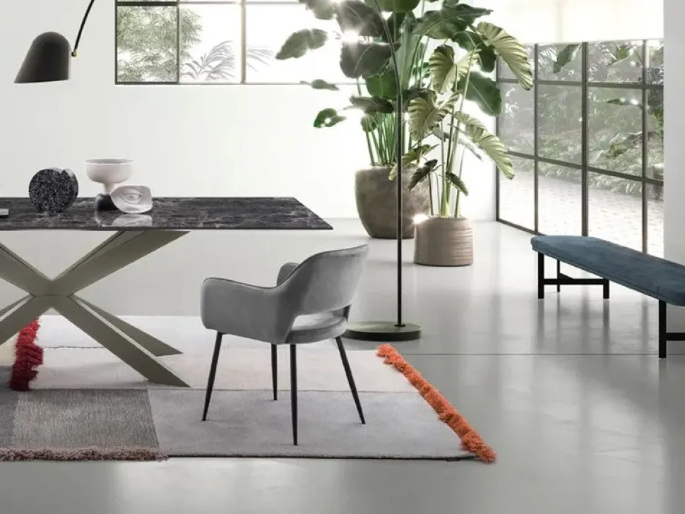 Sedia da soggiorno Road Devina nais a prezzo Outlet