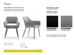 Sedia da soggiorno Road Devina nais a prezzo Outlet