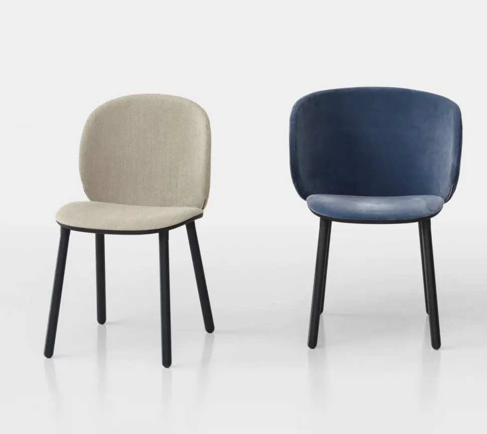 Sedia Dua * da soggiorno realizzata in tessuto scontata del 30%