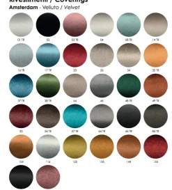 Sedia fissa Sedia anti macchia schienale curvo di Md work in Offerta Outlet