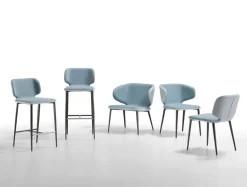 Sedia fissa Wrap di Midj a prezzo Outlet