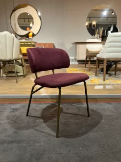 Sedia Futura da cucina realizzata in tessuto scontata del 70%