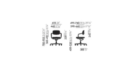 Sedia girevole Allstar Vitra a prezzo scontato