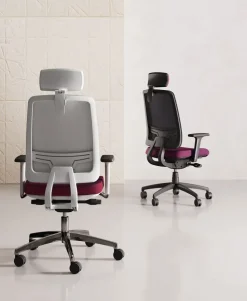 Sedia in ecopelle regolabile in altezza Oscar in Offerta Outlet