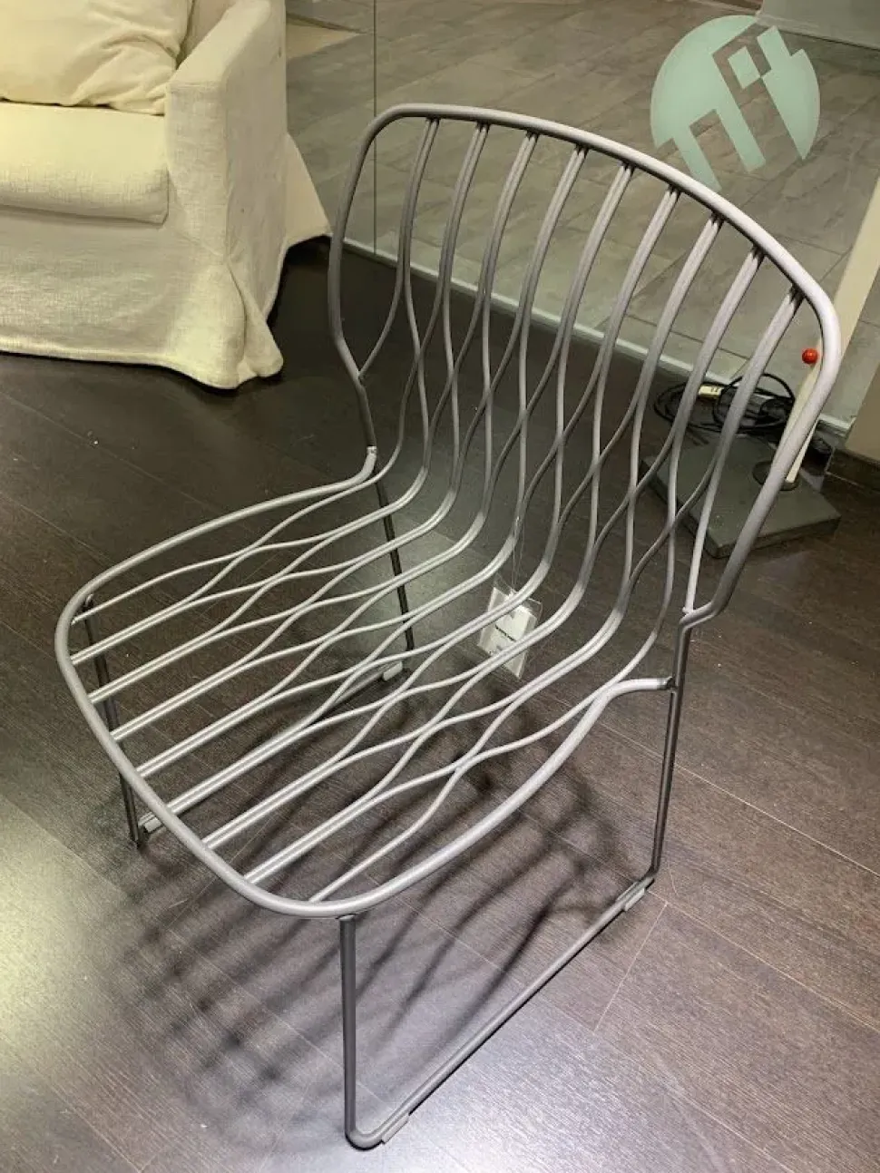 Sedia in metallo senza braccioli Freak in Offerta Outlet