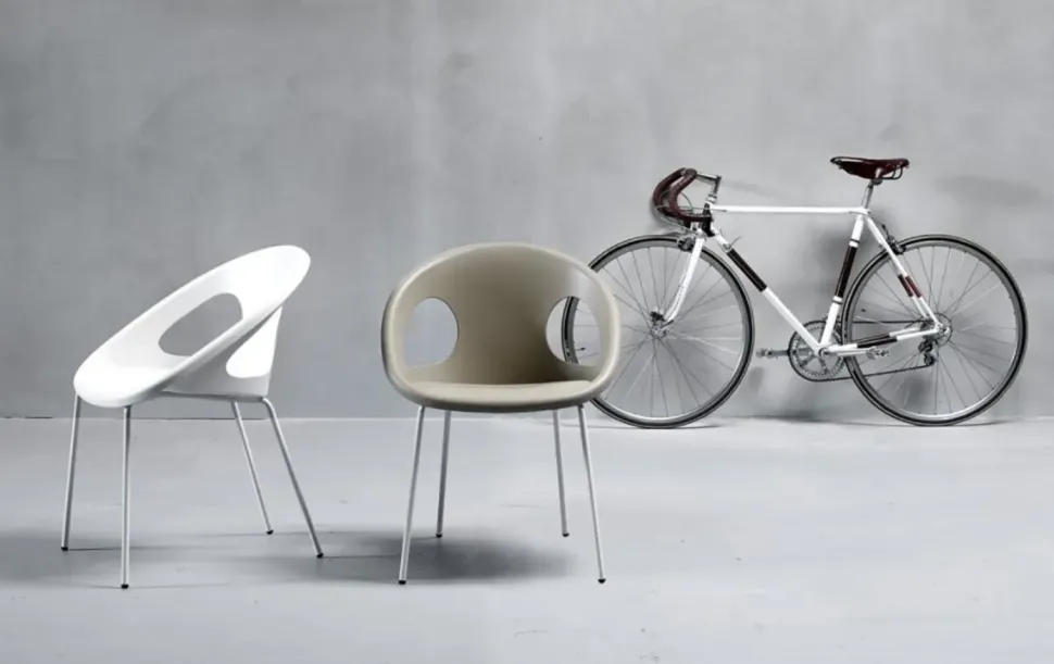 Sedia in plastica modello Drop di Scab