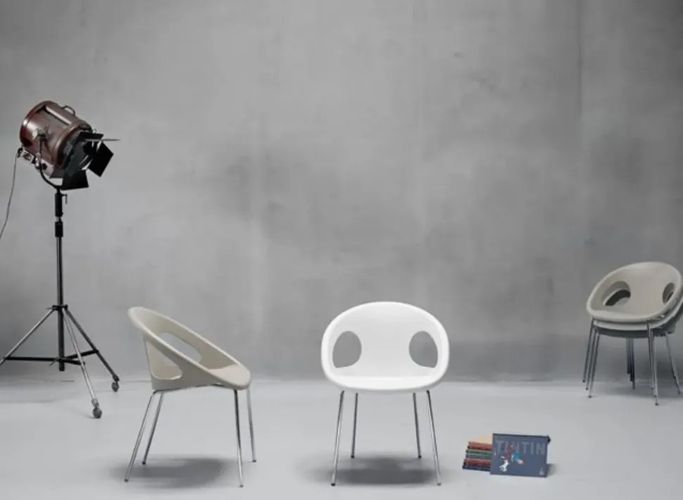 Sedia in plastica modello Drop di Scab