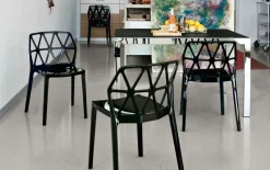 Sedia in plastica modello Alchemia di Connubia