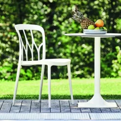 Sedia in plastica senza braccioli Galaxy in Offerta Outlet