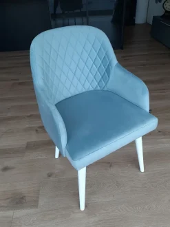 Sedia in tessuto con braccioli Poltroncina in offerta