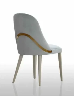 Sedia in tessuto con schienale medio Teknonabuk piu acciaio inox scontata