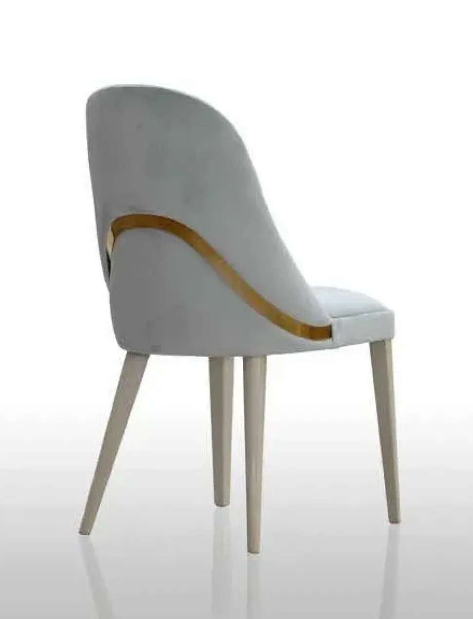 Sedia in tessuto con schienale medio Teknonabuk piu acciaio inox scontata