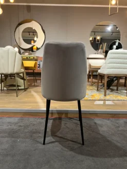 Sedia in tessuto con schienale alto Branch scontata