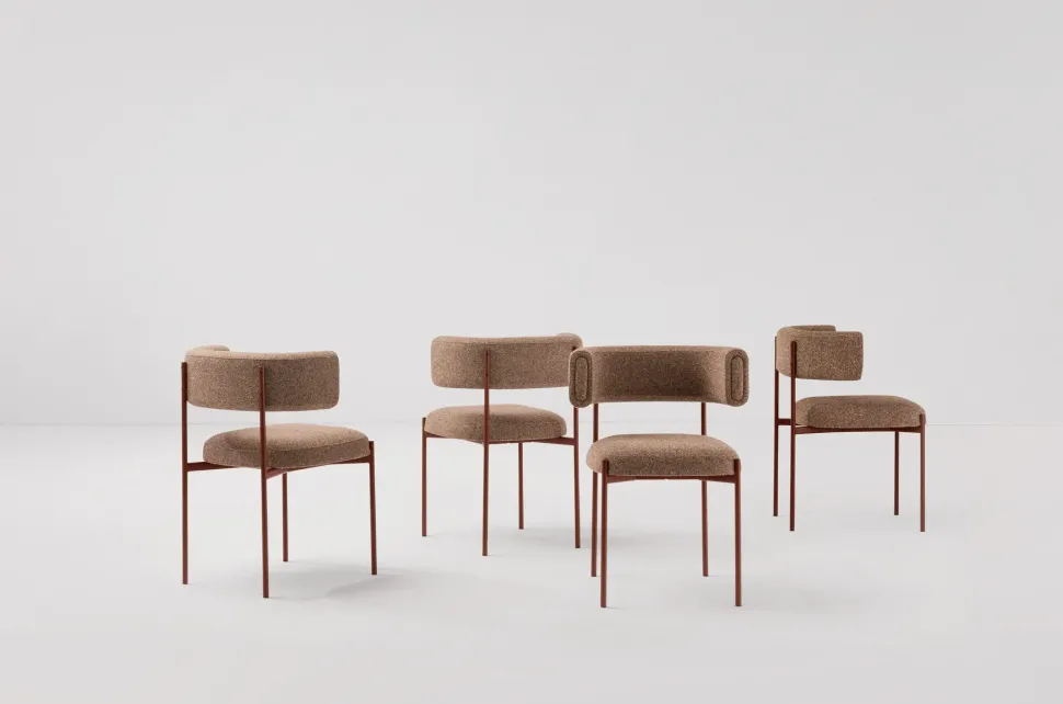 Sedia in tessuto modello Amelie p m ts di Midj