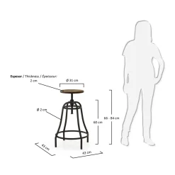 SEDIA Julia Sgabello malibù PREZZI OUTLET