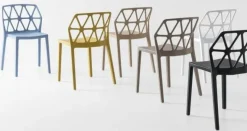 Sedia modello Alchemia  senza braccioli di Connubia