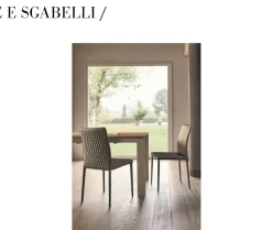 Sedia Nata Bontempi, schienale alto, prezzo Outlet.