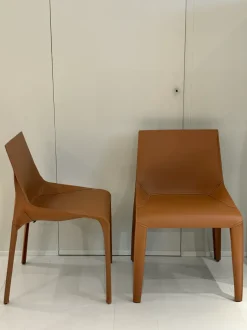 Sedia Seattle da cucina realizzata in cuoio scontata del 43%