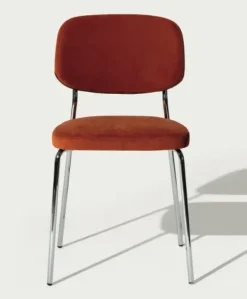 Sedia Sedia in metallo con seduta e schienale imbottiti  da cucina realizzata in metallo scontata del 40%