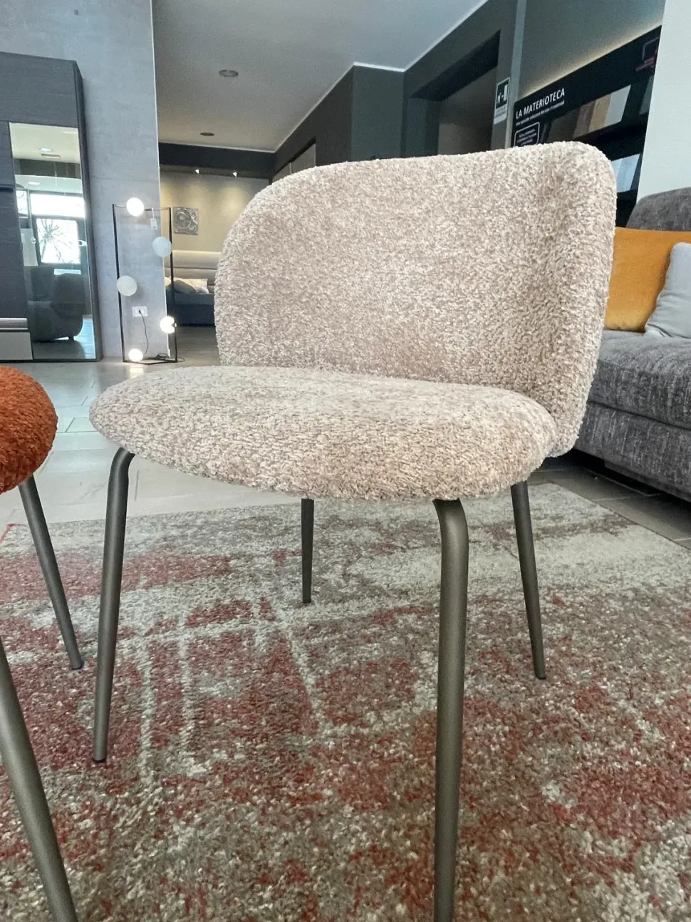 Sedia Sedia mood zamagna da soggiorno realizzata in tessuto scontata del 38%