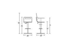 Sedia senza braccioli Drop Altacom a prezzo scontato