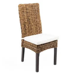 Sedia senza braccioli Kenya banano naturale di Outlet etnico in Offerta Outlet