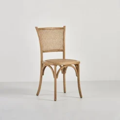 Sedia senza braccioli Ottavia di Dialma brown a prezzo Outlet