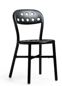 Sedia senza braccioli Sedia pipe nero lucido  magios di Magis a prezzo scontato