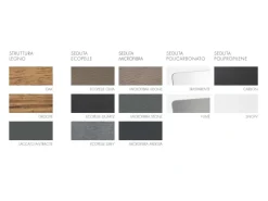 Sedia senza braccioli Talya Fgf mobili in Offerta Outlet