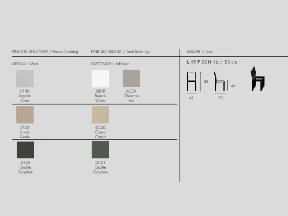 Sedia senza braccioli Zara Target point a prezzo Outlet