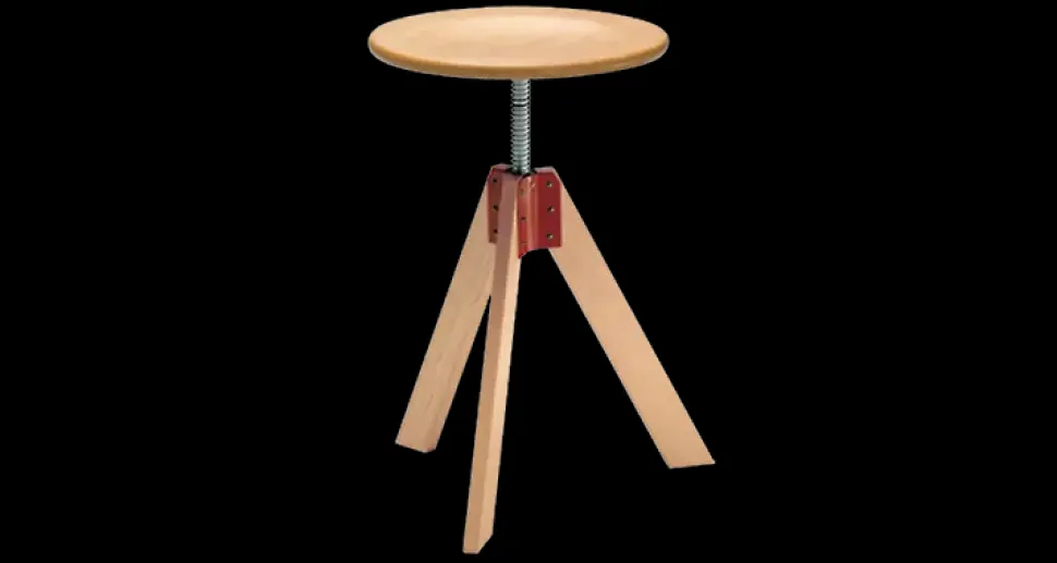 Sgabello a razze Giotto Zanotta a prezzi outlet