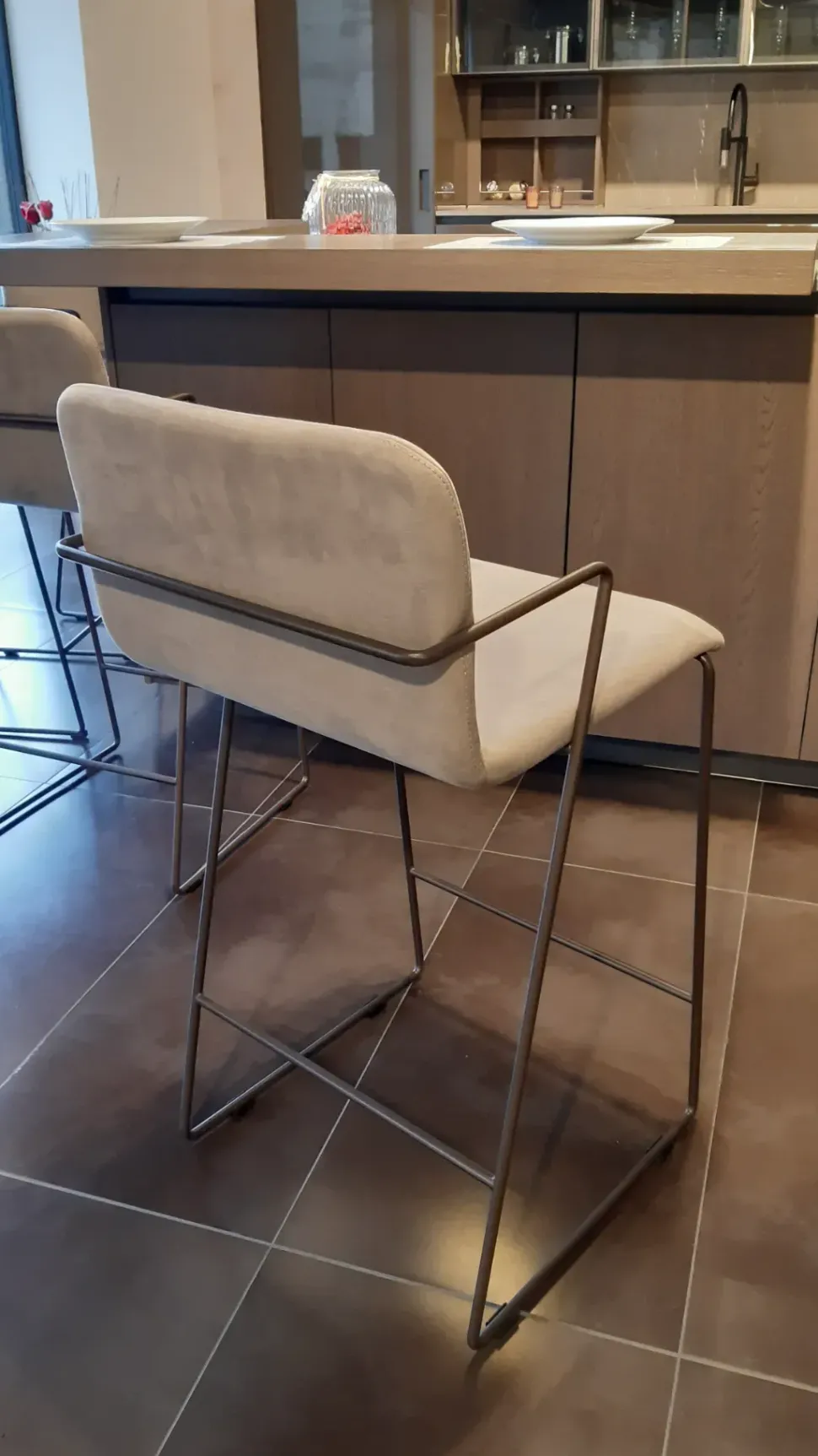 Sgabello a slitta Fluid c Zamagna con forte sconto