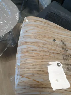 Sgabello con base centrale Erba palustre Colico con forte sconto