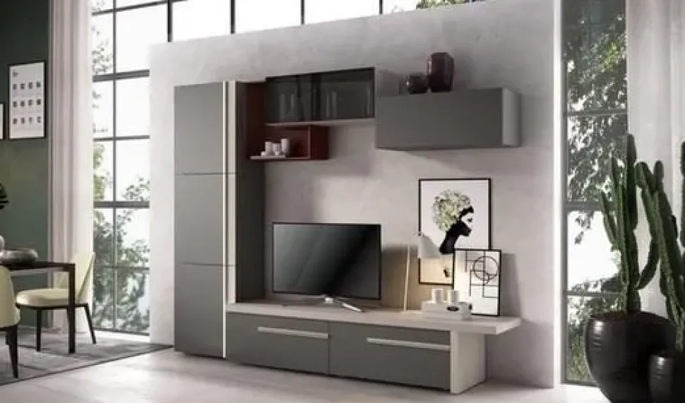 Soggiorno Comp 06 Abaco di Gierre Mobili a prezzo Outlet. Un'occasione!