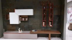 Soggiorno completo Atlante di Tomasella in melamminico a prezzo Outlet