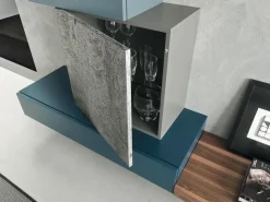 Soggiorno completo Horizon di Mobilgam in stile moderno a prezzi outlet