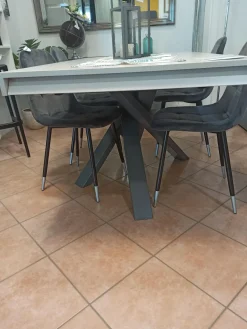 Soggiorno completo Luce  di Colombini casa in laminato opaco in Offerta Outlet