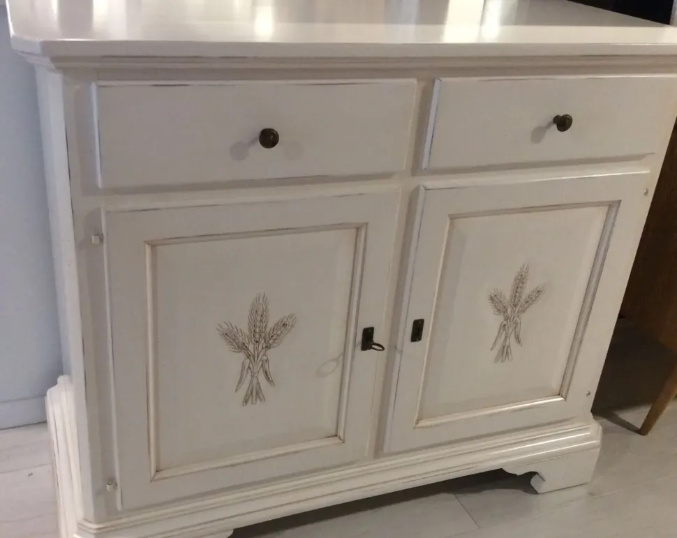 Soggiorno completo Madia spiga di Artigianale in legno a prezzo scontato