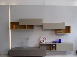 Soggiorno completo modello Parete attrezzata sangiacomo lampo di Sangiacomo a prezzo Outlet