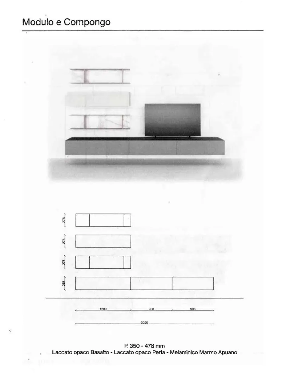 Soggiorno completo modello Orme day 04 di Orme a prezzo scontato